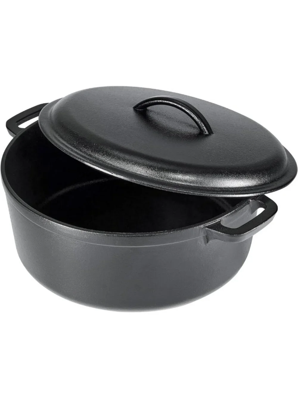 7-Quart Pre-Seasoned Cast Iron Dutch Oven Pot with Lid & Dual Handles
